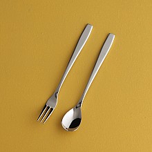 포르테실버 이니셜 티스푼포크 돌 답례품 결혼 유치원 선물